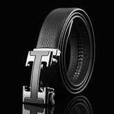 Automatic Buckle Leather Belt For Men
